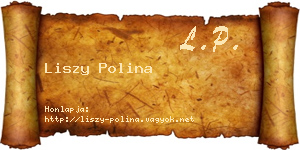 Liszy Polina névjegykártya
